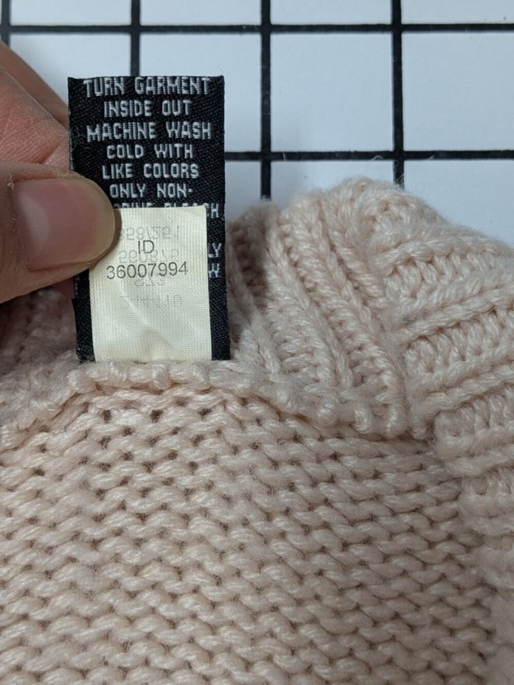 Vintage Moda International Wool Blend Lace Up Sweater Y2K Coquette Ballet Medium - Picture 12 of 12